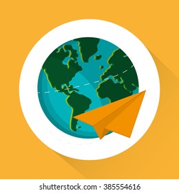 paperplane icon design 