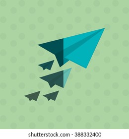paperplane icon design 