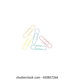 paperrclip colorful vector