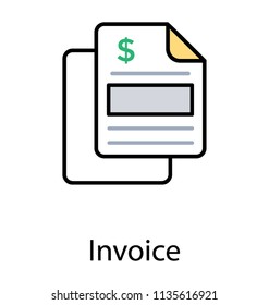 
Papers with a dollar sign indicative of purchasing invoice
