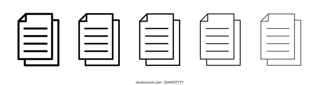 papers icon concept. graphic design, logo, Web, UI.