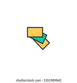 Papers icon design. Stationery icon vector illustration