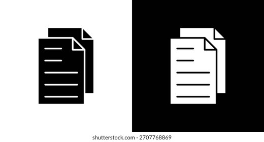 papel ícone arte de linha editável traço e coleção sólida para design de aplicativo
