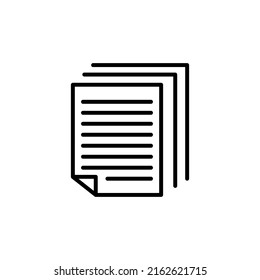 Papiersymbol im Zeilenstil