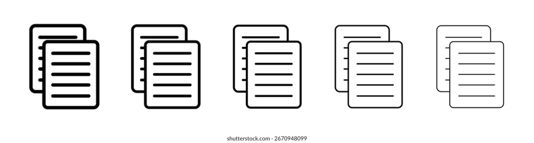 papers icon vector collection. EPS 10