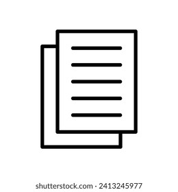 papers icon vector design template simple and clean