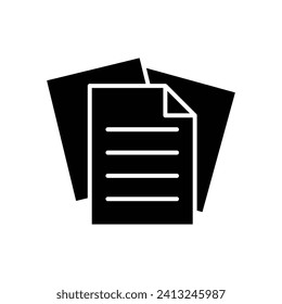 papers icon vector design template simple and clean