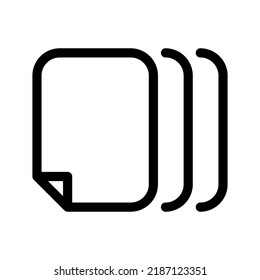 Ilustración de diseño del símbolo del vector de iconos de papel