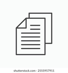 papers isolated icon. vector illustration.