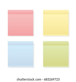 papers note sticker flat notebook background vector label notepad colour note sale icon text box bubble word banner signature naming