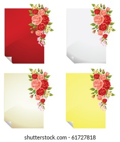 Papers with roses