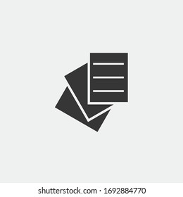 papers vector icon pages for office stationery and school
