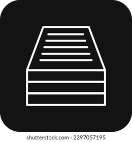 Paperwork Business people icon with black filled line style. document, contract, report, note, form, agreement, letter. Vector illustration