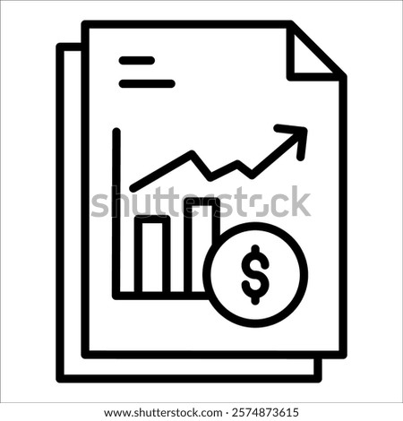 Paperwork Icon Element For Design