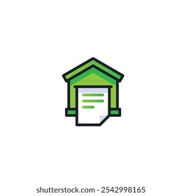 Paperwork icon flat vector design