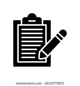 Ícone Paperwork para Arquivos e Documentação do Office - Pilha de vetor de papel, ilustração de gerenciamento de documentos, arquivo de tarefa. Ícone de Glifo