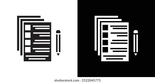 paperwork icon simple vector symbol