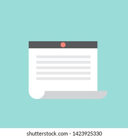 Paperwork icon suitable for info graphics, websites and print media and interfaces.