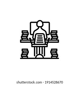 Paperwork  icon in vector. Logotype