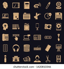 Paperwork icons set. Simple set of 36 paperwork vector icons for web for any design