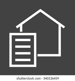 Paperwork, paper, signing icon vector image.Can also be used for housing. Suitable for mobile apps, web apps and print media.