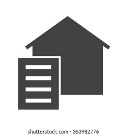 Paperwork, paper, signing icon vector image.Can also be used for housing. Suitable for mobile apps, web apps and print media.