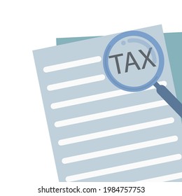 contabilidad de impuestos de papeleo, símbolo de icono vector.