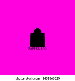 papper bag icon sign signifier vector