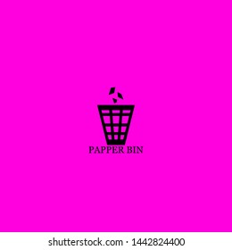 papper bin icon sign signifier vector