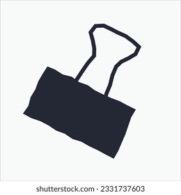 
papper clip vector art illustration for back to school ornamen