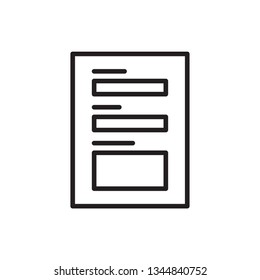 papper icon report outline