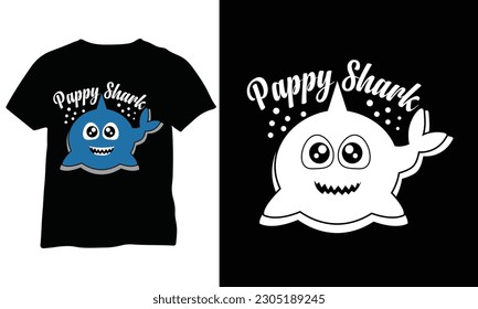 Pappy Shark T-Shirt pappy shark gift Pappy Vector design