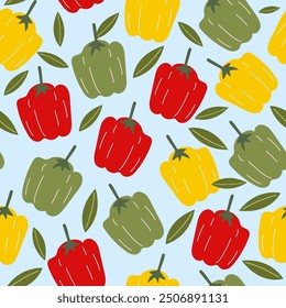 paprika cartoon seamless pattern illustration