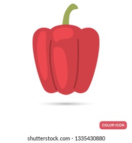 Paprika color flat icon for web and mobile design