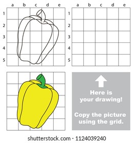 Paprika, the educational game with simple game level. Copy the picture.