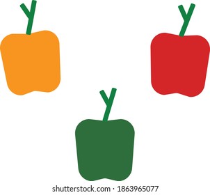 paprika flat illustration design for decoration