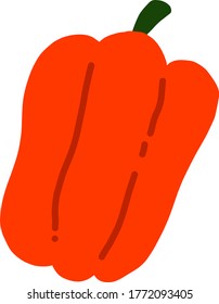 paprika flat vector icon illustration