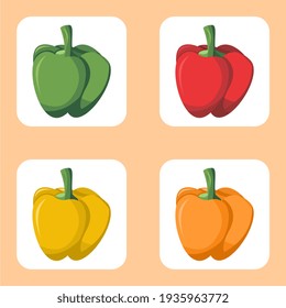 Paprika is a fruit-producing plant that tastes sweet and slightly spicy from the eggplant tribe, is shaped like a tomato, has several colors, namely, red, green, yellow, purple, and orange.