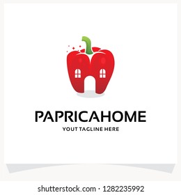 Paprika Home Logo Design Template Inspiration