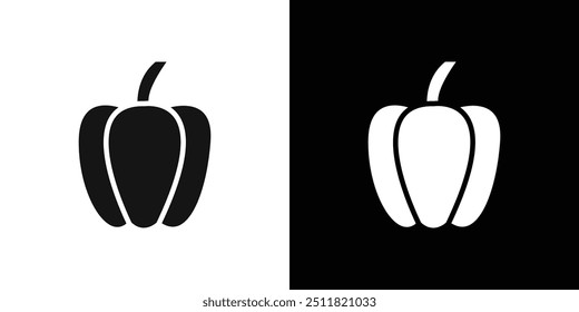 Paprika icon Flat fill set collection