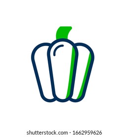 paprika icon fruit and vegetable
