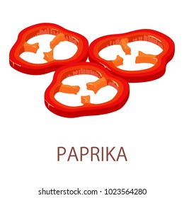 Paprika icon. Isometric illustration of paprika vector icon for web