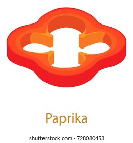 Paprika icon. Isometric illustration of paprika icon for web