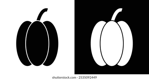 Icono de pimentón logotipo lineal aislado