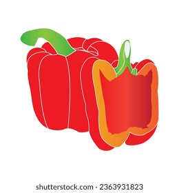 Paprika icon vector illustration template