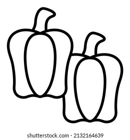 Paprika icon vector image. Can also be used for web apps, mobile apps and print media.