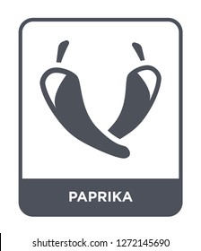 paprika icon vector on white background, paprika trendy filled icons from Fruits and vegetables collection, paprika simple element illustration