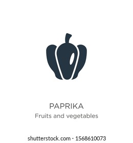 Paprika icon vector. Trendy flat paprika icon from fruits and vegetables collection isolated on white background. Vector illustration can be used for web and mobile graphic design, logo, eps10