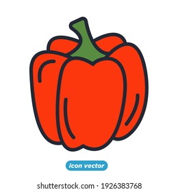 paprika icon. paprika vegetable symbol template for graphic and web design collection logo vector illustration