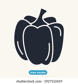 paprika icon. paprika vegetable symbol template for graphic and web design collection logo vector illustration